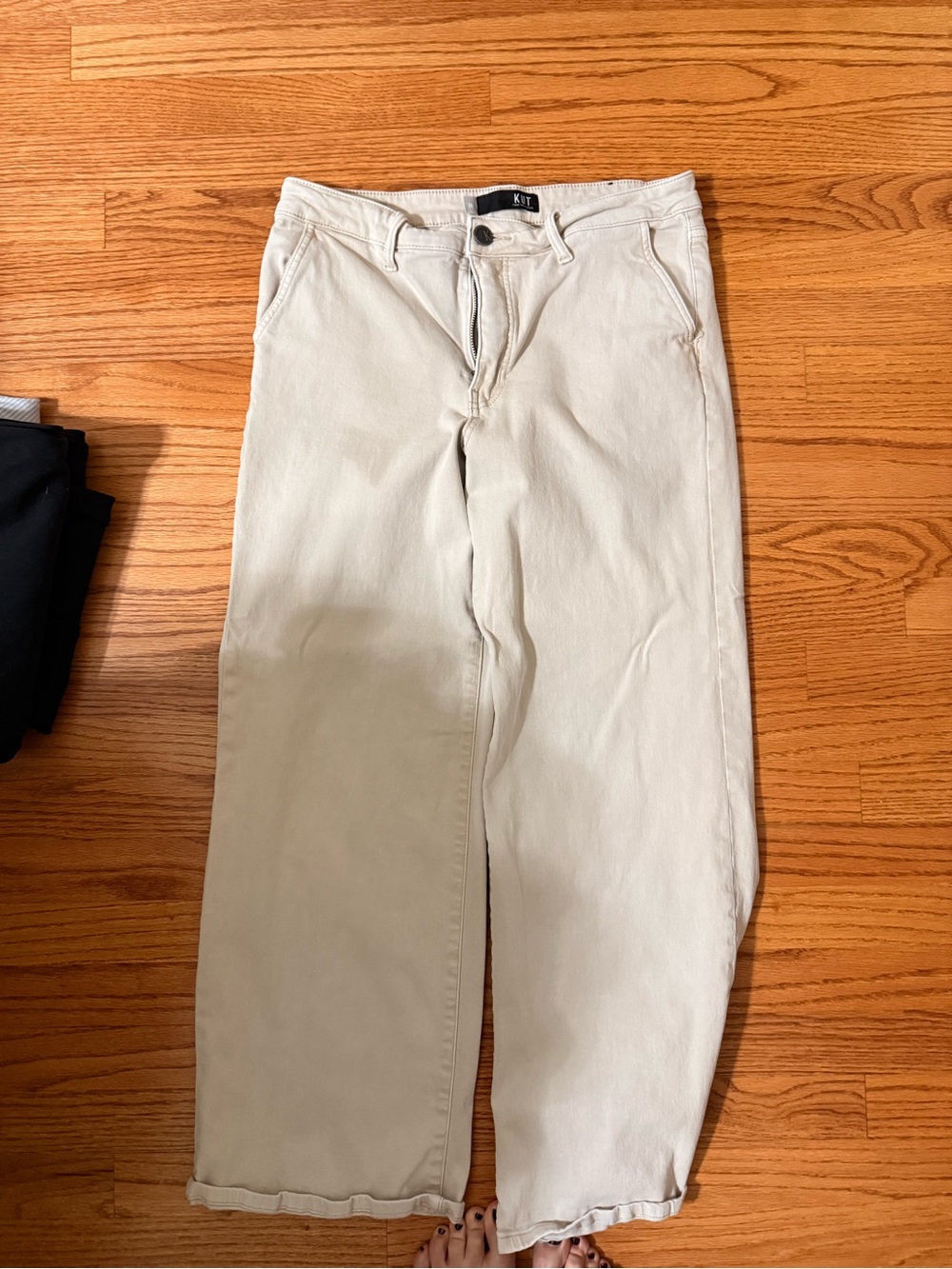 Ku from Kloth Light Beige Cotton Chinos